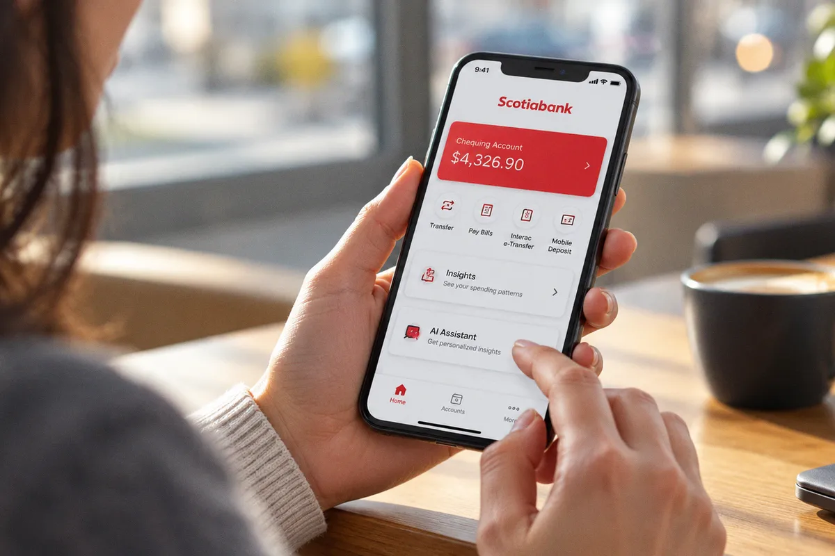 Scotiabank обновил мобильное приложение: искусственный интеллект и новые опции самообслуживания
